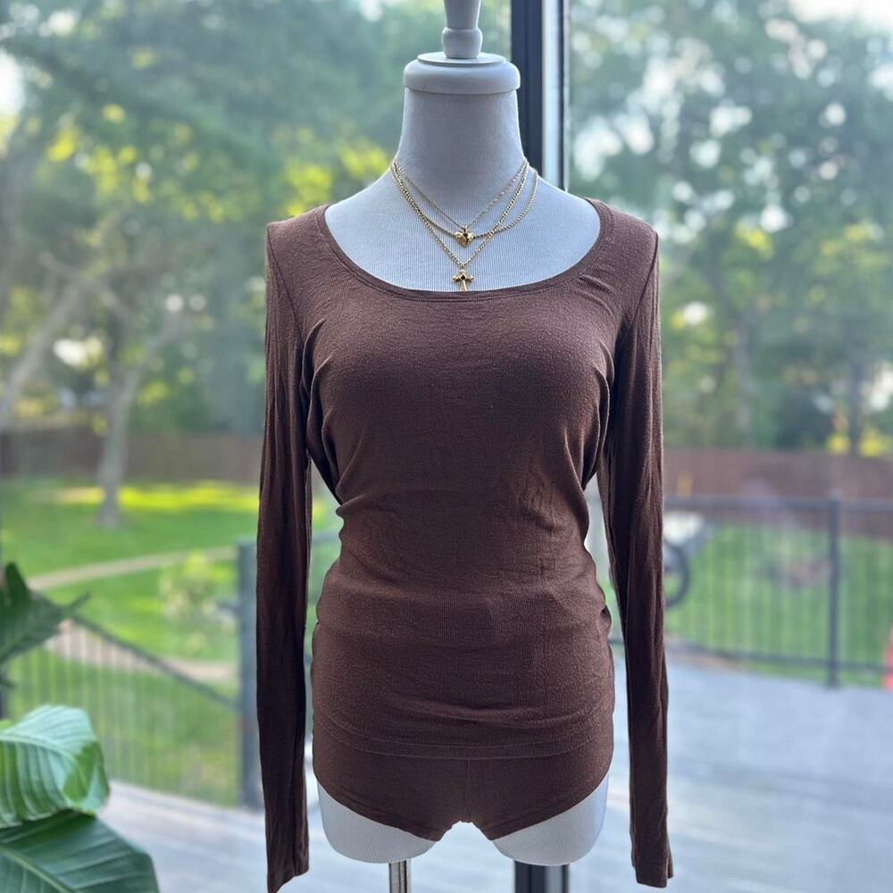 Victoria’s Secret Brown Long Sleeve Top & Shorts Lounge Set